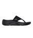 Womens/ladies Go Walk Arch Fit 2.0 Flip Flops Black Skechers-3