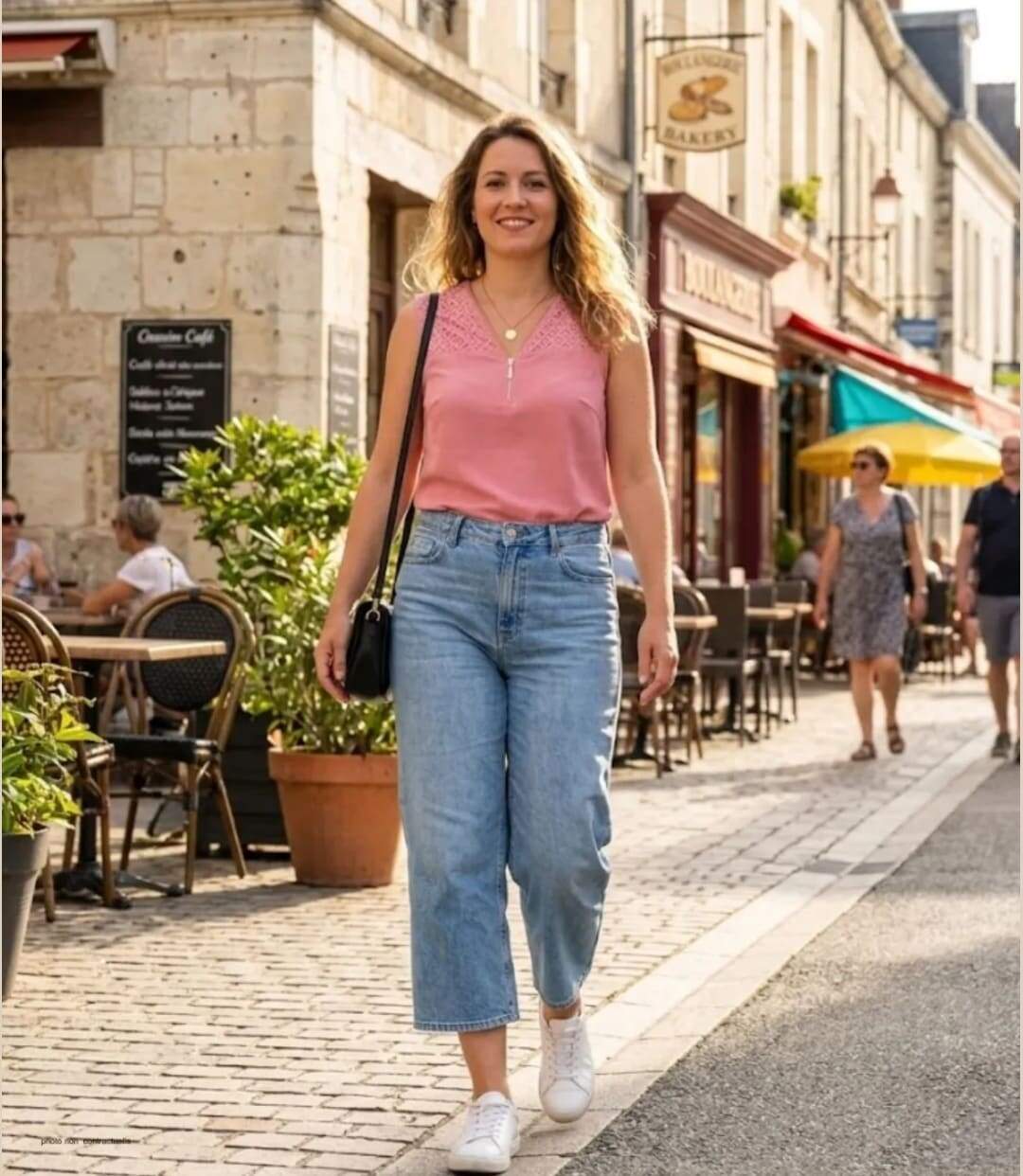 Mayflower CHF3053D Chemisier uni sans manches en crêpe fluide pour un look d'été élégant-5