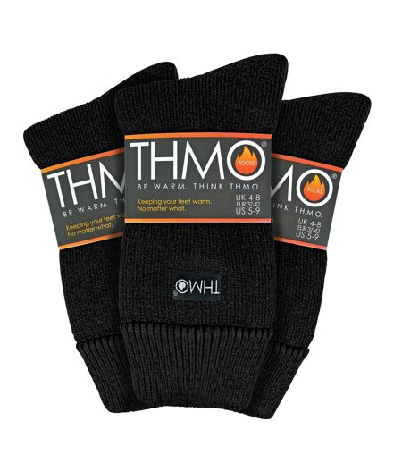 3 Pairs Ladies Thick Winter Thermal Socks with Seamless Toe