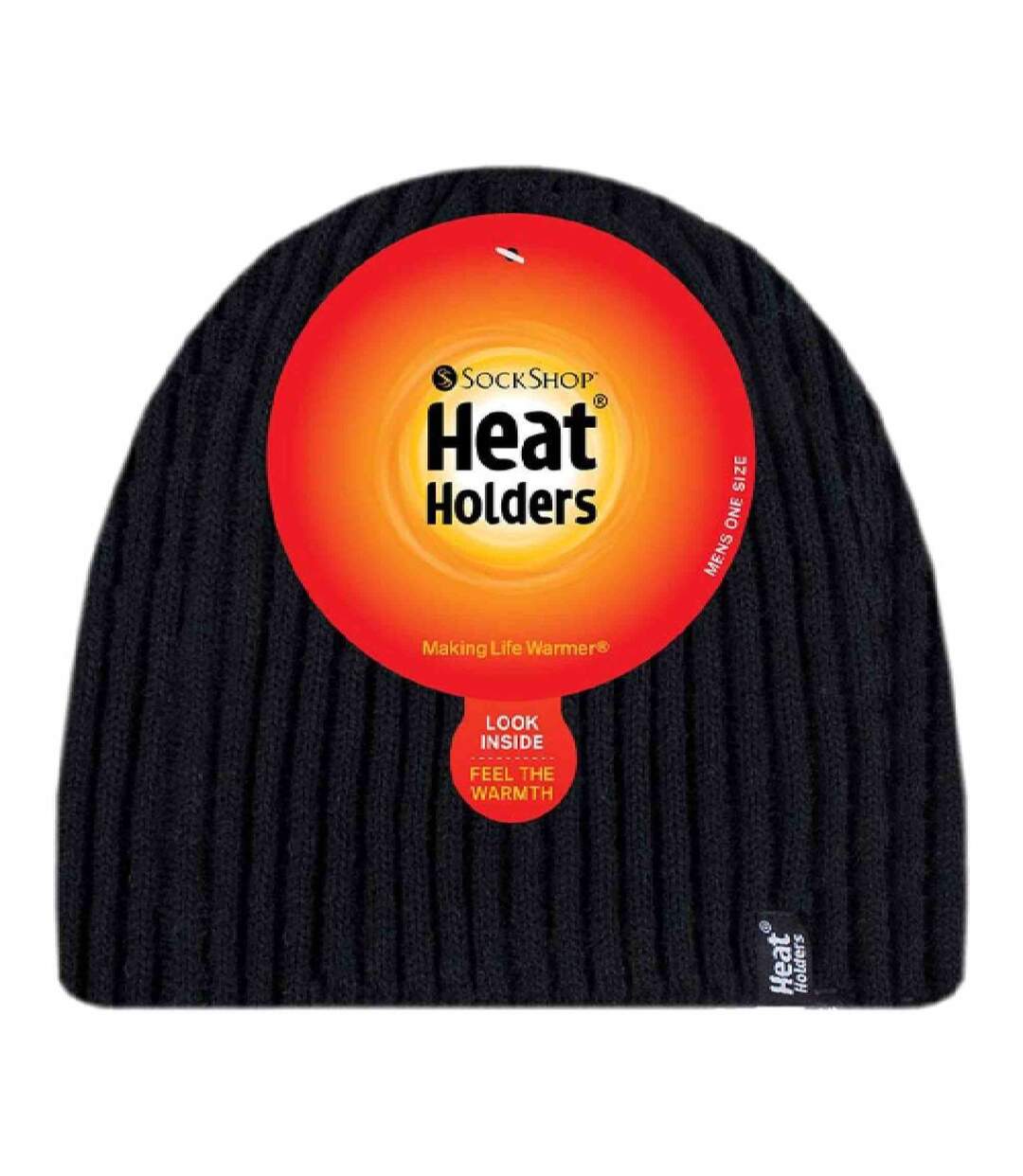 Mens Fleece Lined Thermal Winter Knitted Beanie Hat-2