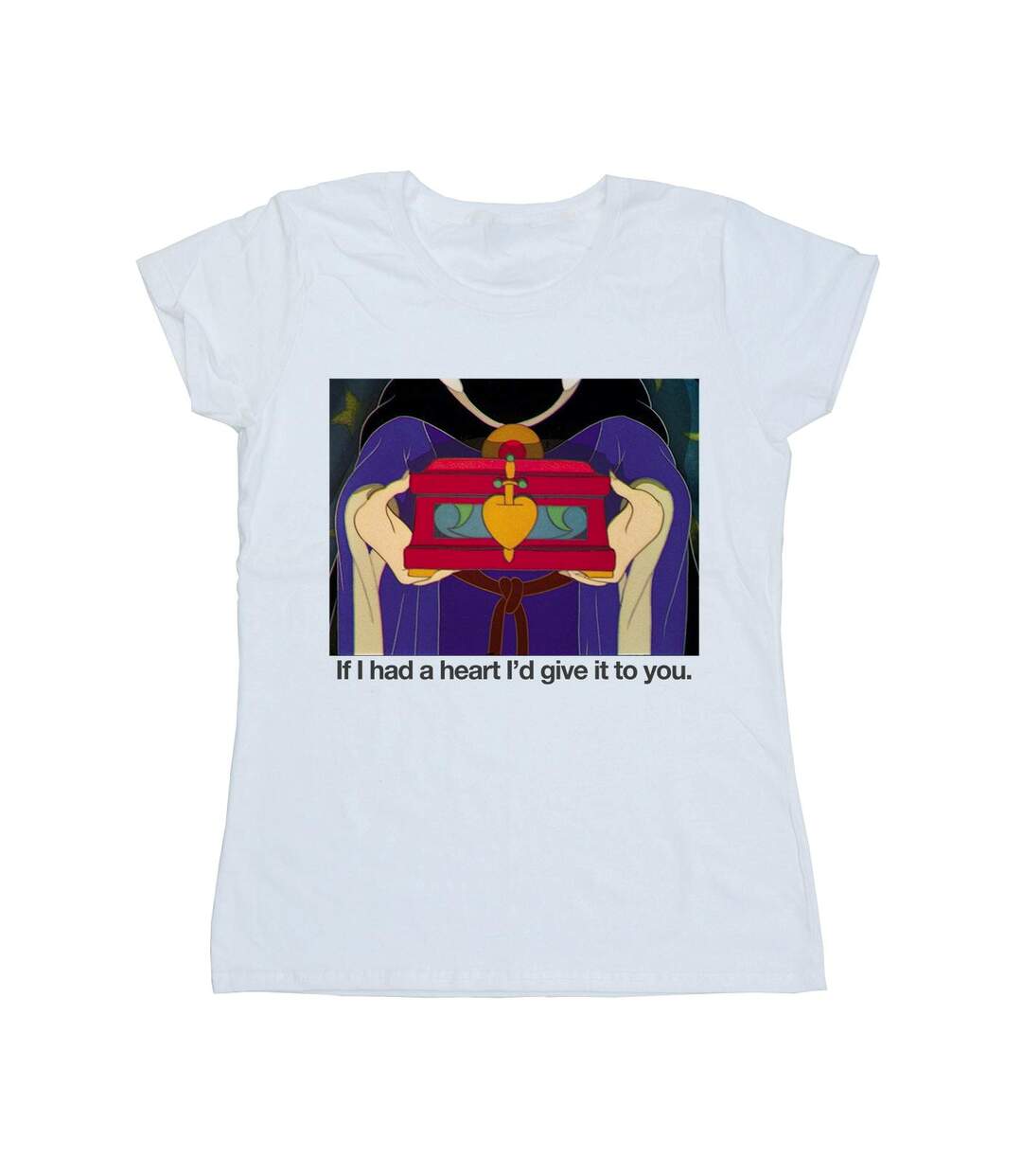 Disney T-shirt en coton Femme/Les femmes La Belle au bois dormant Si j'avais un coeur (Blanc) - UTBI37290-1