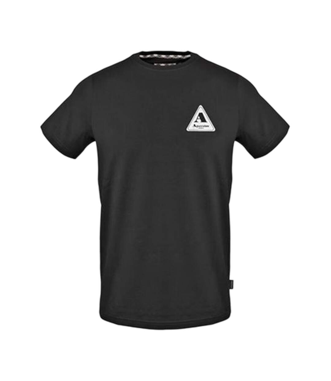 T-shirt Motif/style Logo Triangulaire Homme Noir Aquascutum-1
