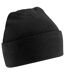Beechfield Soft Feel Knitted Winter Hat (Black) - UTRW210