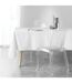 Nappe Imprimée Jacquard Étoiles 140x300cm Blanc-3