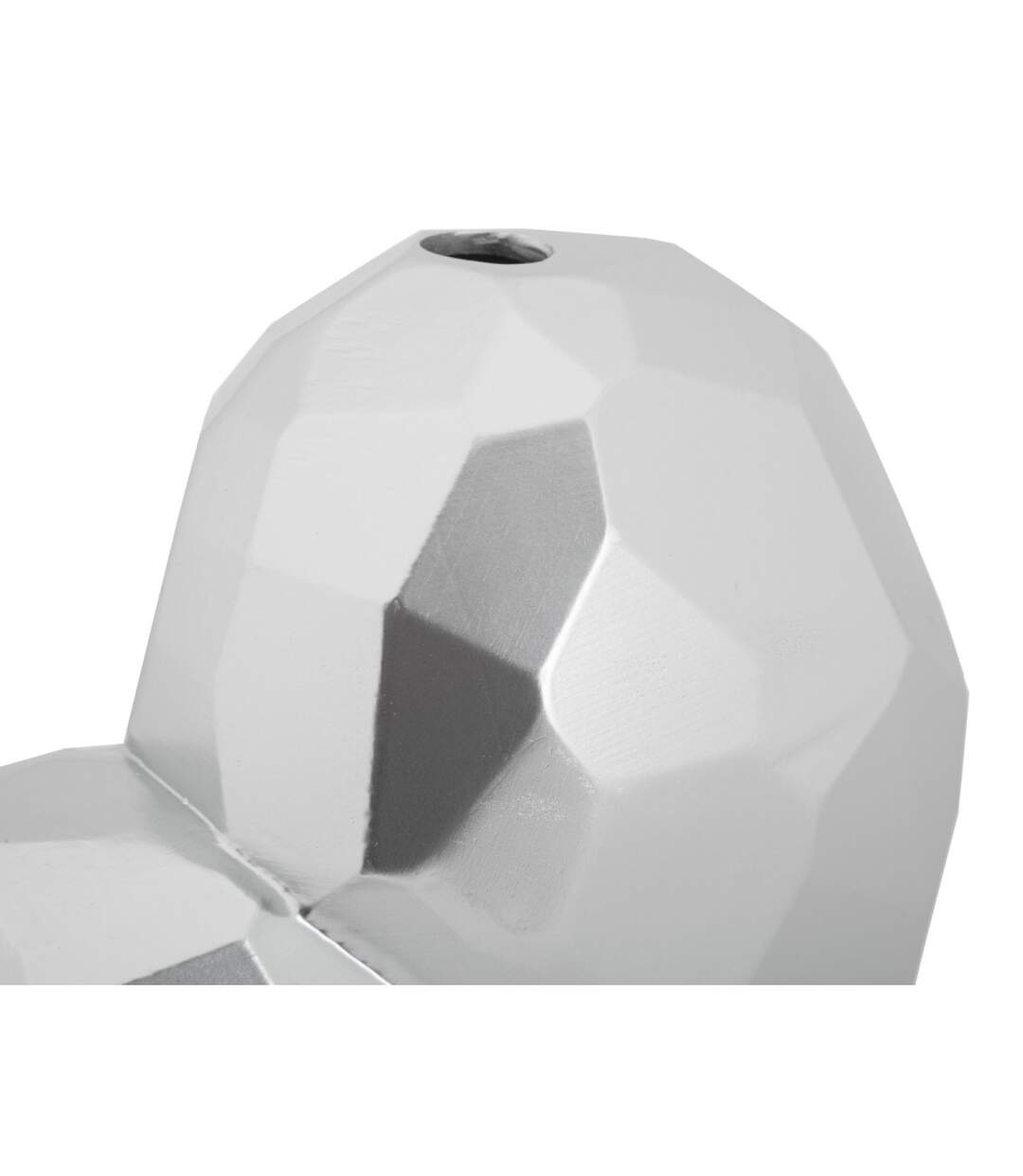 Vase Design en Résine Heart 19cm Argent-4