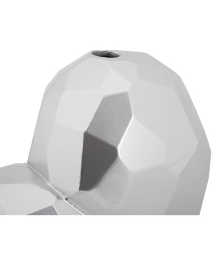 Vase Design en Résine Heart 19cm Argent