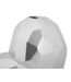 Vase Design en Résine Heart 19cm Argent-4