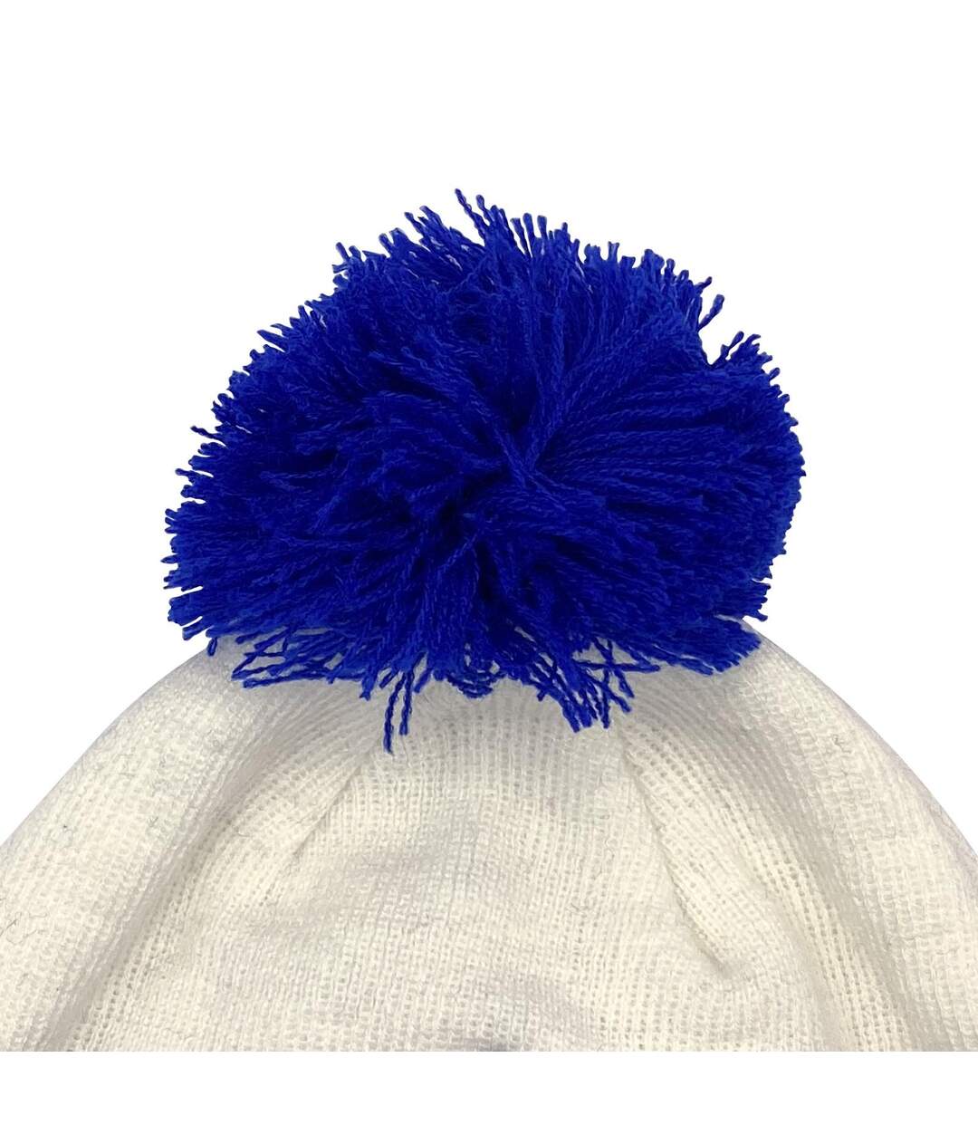 Unisex Adult Leeds Bobble Hat White Fan Originals-4