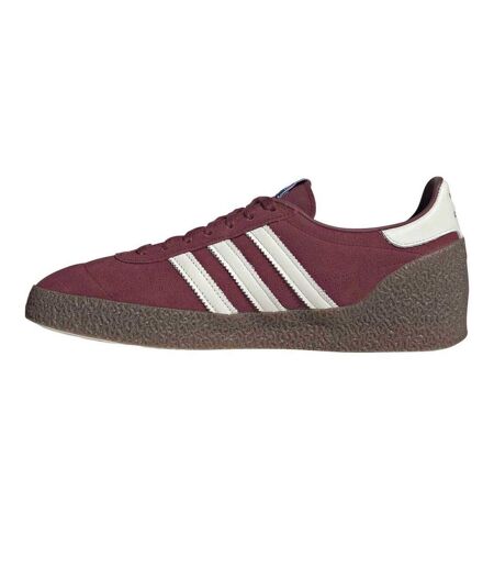 Baskets Basses En Toile Montreal 3 Bandes Homme Bordeaux Foncé Adidas