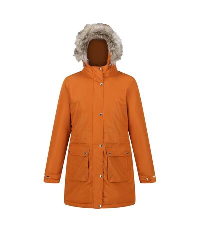 Womens/ladies Voltera Heated Waterproof Jacket Burnt Copper Regatta