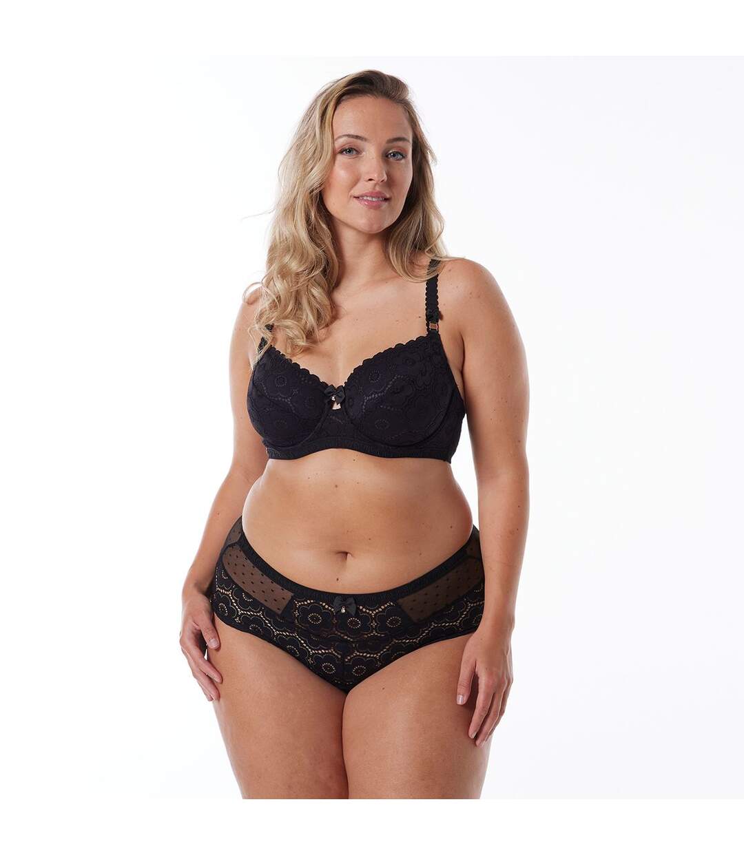 Soutien-gorge armature grand maintien noir Affinité