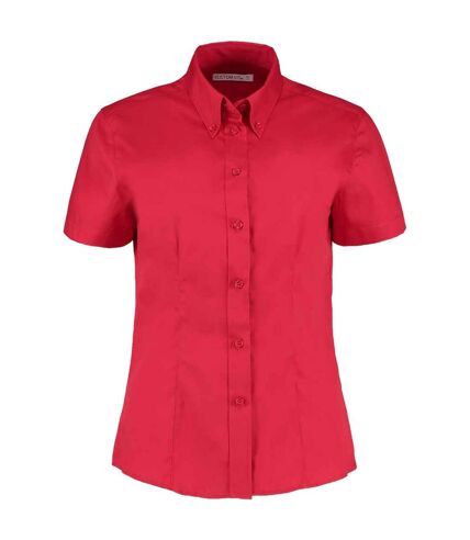 Blouse corporate femme rouge Kustom Kit