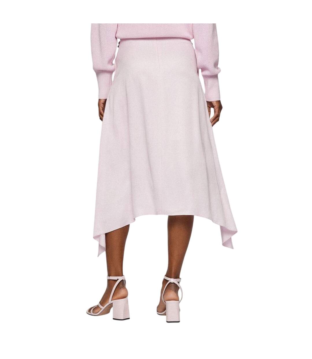 Womens/ladies Vicina Plain Skirt Pink Hugo Boss-2
