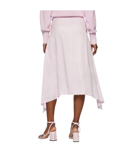 Womens/ladies Vicina Plain Skirt Pink Hugo Boss