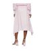 Womens/ladies Vicina Plain Skirt Pink Hugo Boss-2