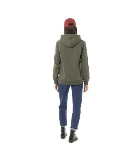 Sweat femme uni à capuche avec print Logo Vondutch