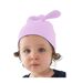 Bonnet à nœud bébé unisexe rose pâle Babybugz-2
