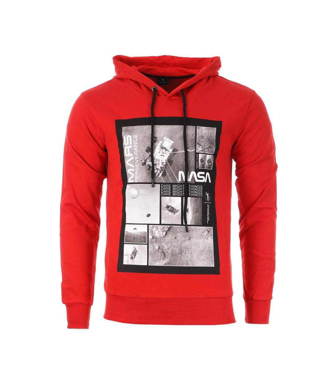 Sweat à capuche rouge homme nasa mars05h - s-1