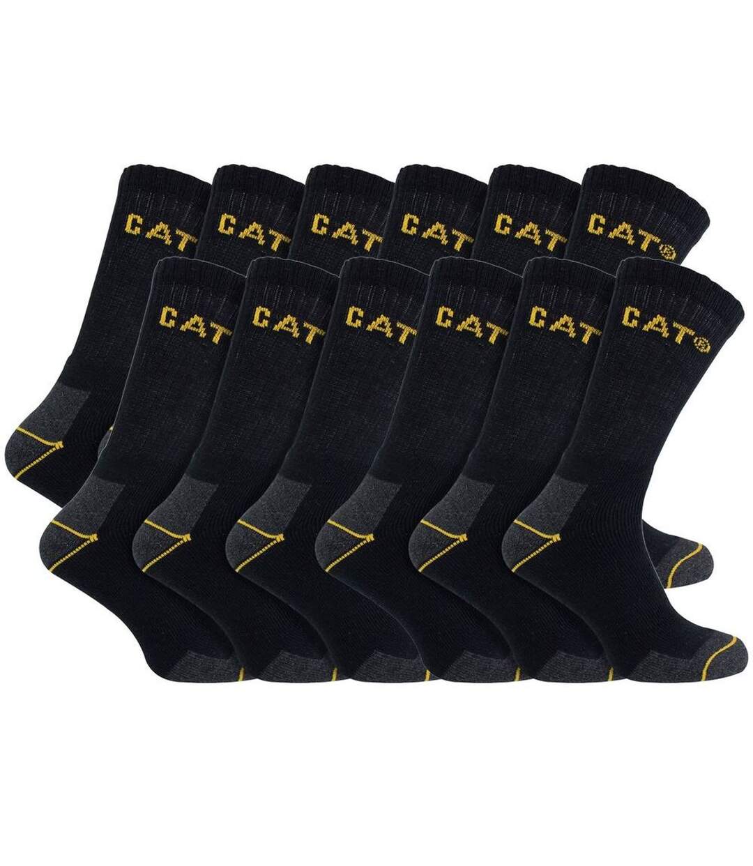 12 Pack Unisex Heavy Duty Work Socks for Steel Toe Boots-1