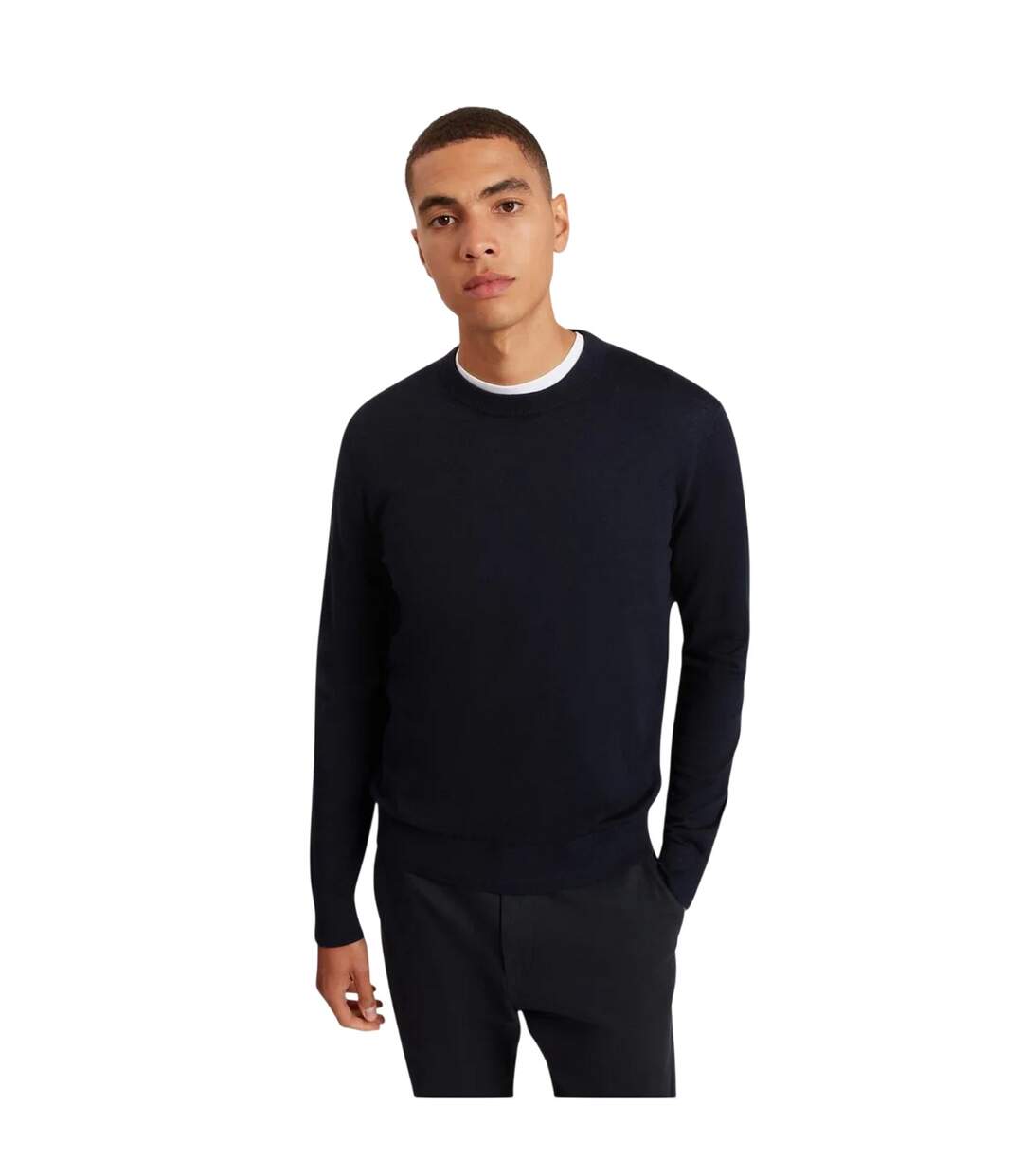 Pull Manches Longues Homme Bleu Marine Ted Baker-1