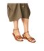 Womens/ladies jaleesa leather woven wide sandals tan Dorothy Perkins