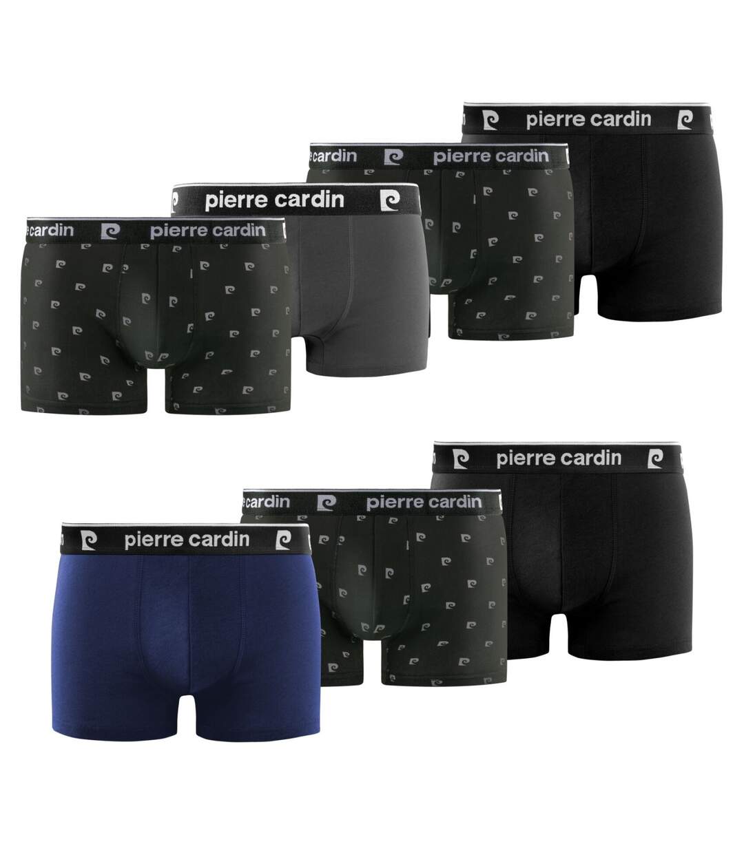 Lot de 7 boxers homme en coton Basic Print Pierre Cardin-1