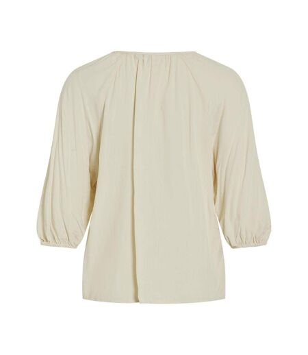 Blouse beige femme vila giulia