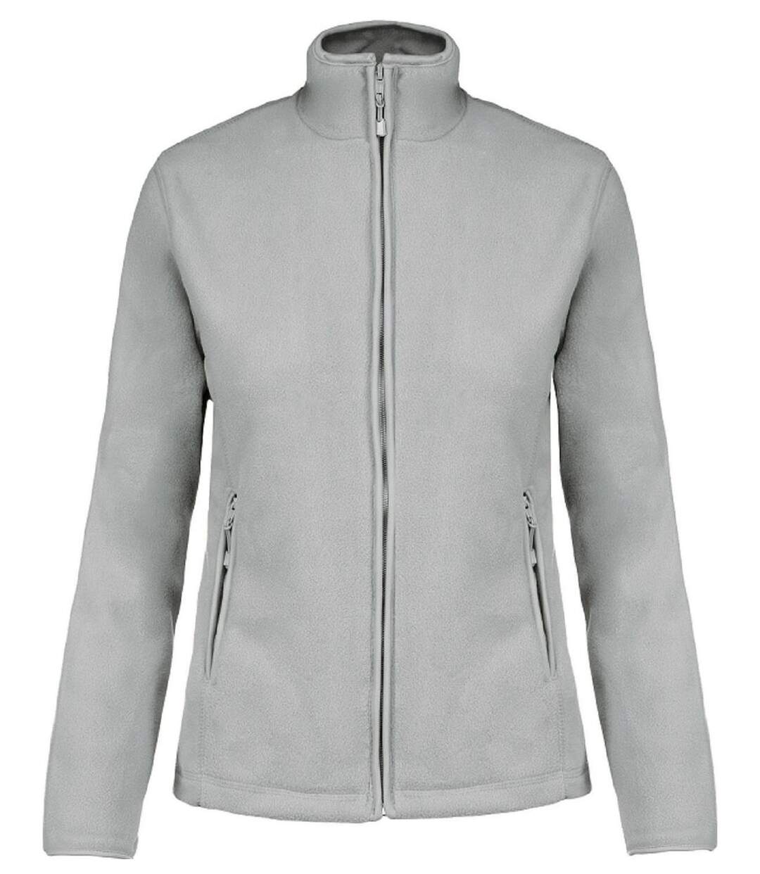 Veste micropolaire zippée - Femme - K907 - gris snow-1