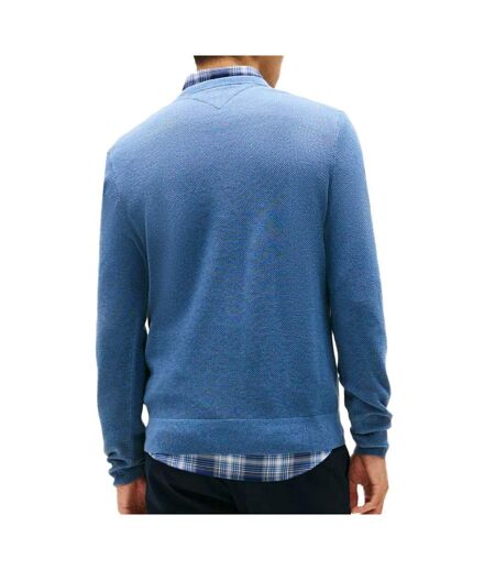 Pull bleu foncé homme tommy hilfiger structure