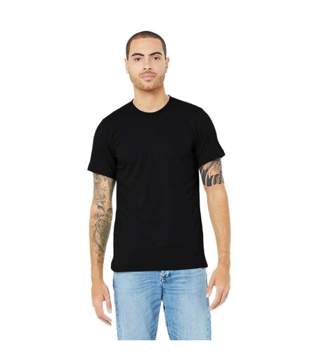 Canvas t-shirt jersey hommes noir chiné Bella + Canvas