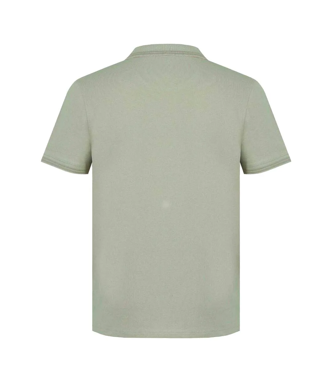 Mens Lazer Logo Cotton Polo Shirt Beige Firetrap-2