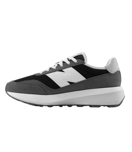 Mens 370 Suede Trainers Black New Balance