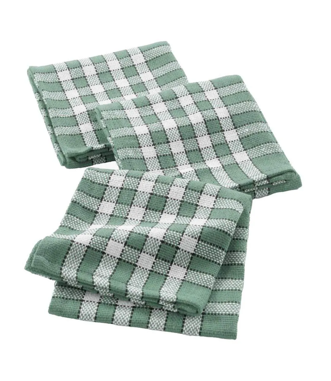 Lot de 3 Serviettes de Table Traditio 45x45cm Vert Cèdre-1