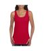 Gilet Débardeur Style Doux Pour Femmes Rouge Cerise Gildan-1
