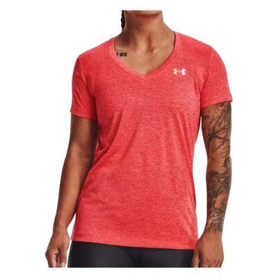 T-shirt de Sport Rose Femme Under Armour Tech SSV Twist - L