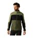 Haut Polaire Ormont Homme Kaki Noir Vert Kaki Foncé Regatta-1
