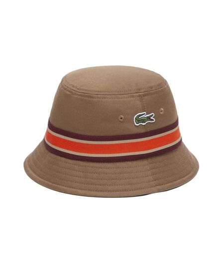 Bob marron mixte lacoste gabardine