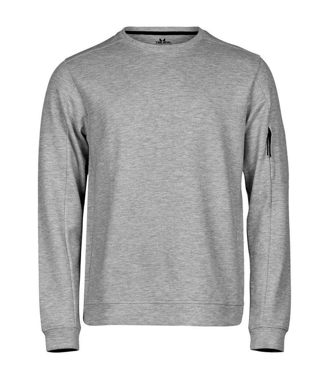 Sweat athletic homme gris chiné Tee Jays-1