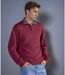Pull Col Camionneur Brique - Grand Taille, Douceur Cashmere Touch pour Hommes-4