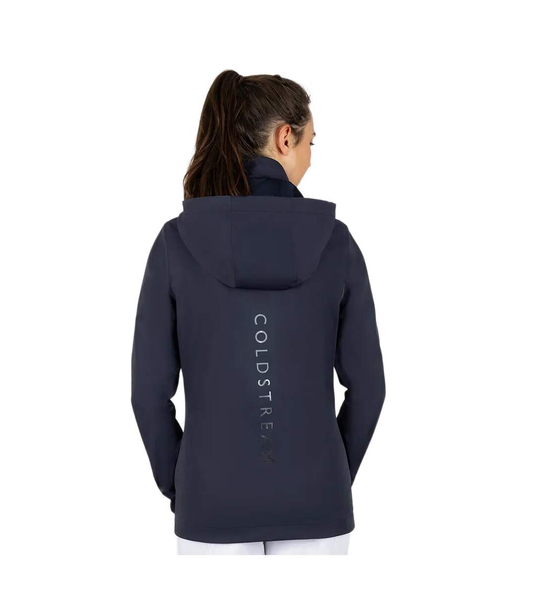 Womens/ladies Huntford Waterproof Jacket Navy Coldstream-2