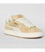 Womens/ladies Xl Leo Leopard Print Suede Trainers Off White Puma-2