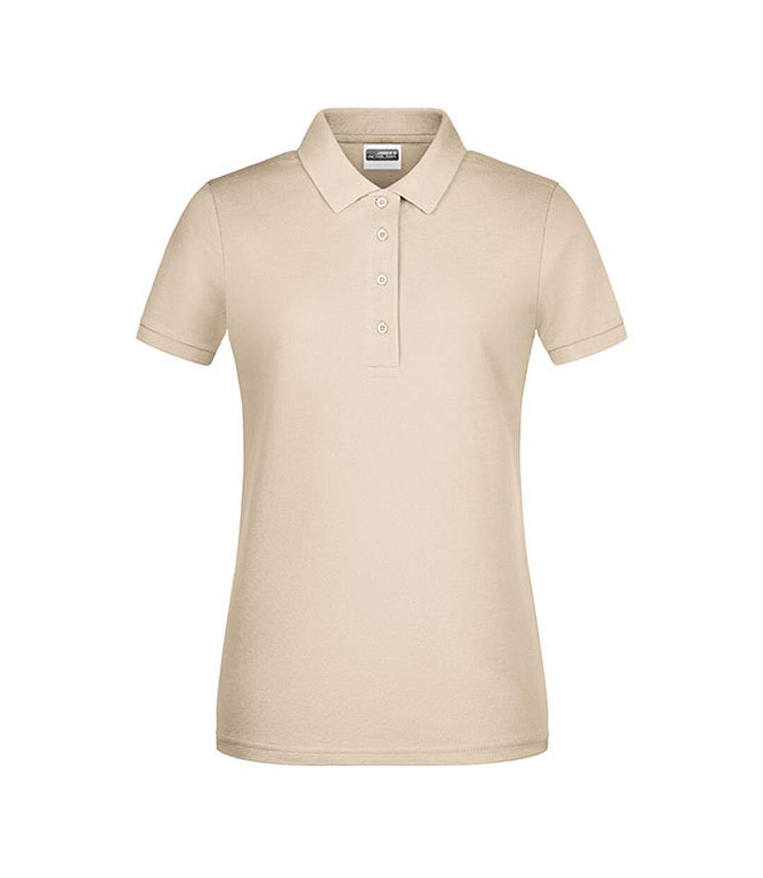Polo Basic Femme Beige Gris James And Nicholson-1