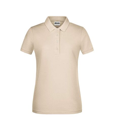Polo Basic Femme Beige Gris James And Nicholson
