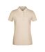 Polo Basic Femme Beige Gris James And Nicholson-1