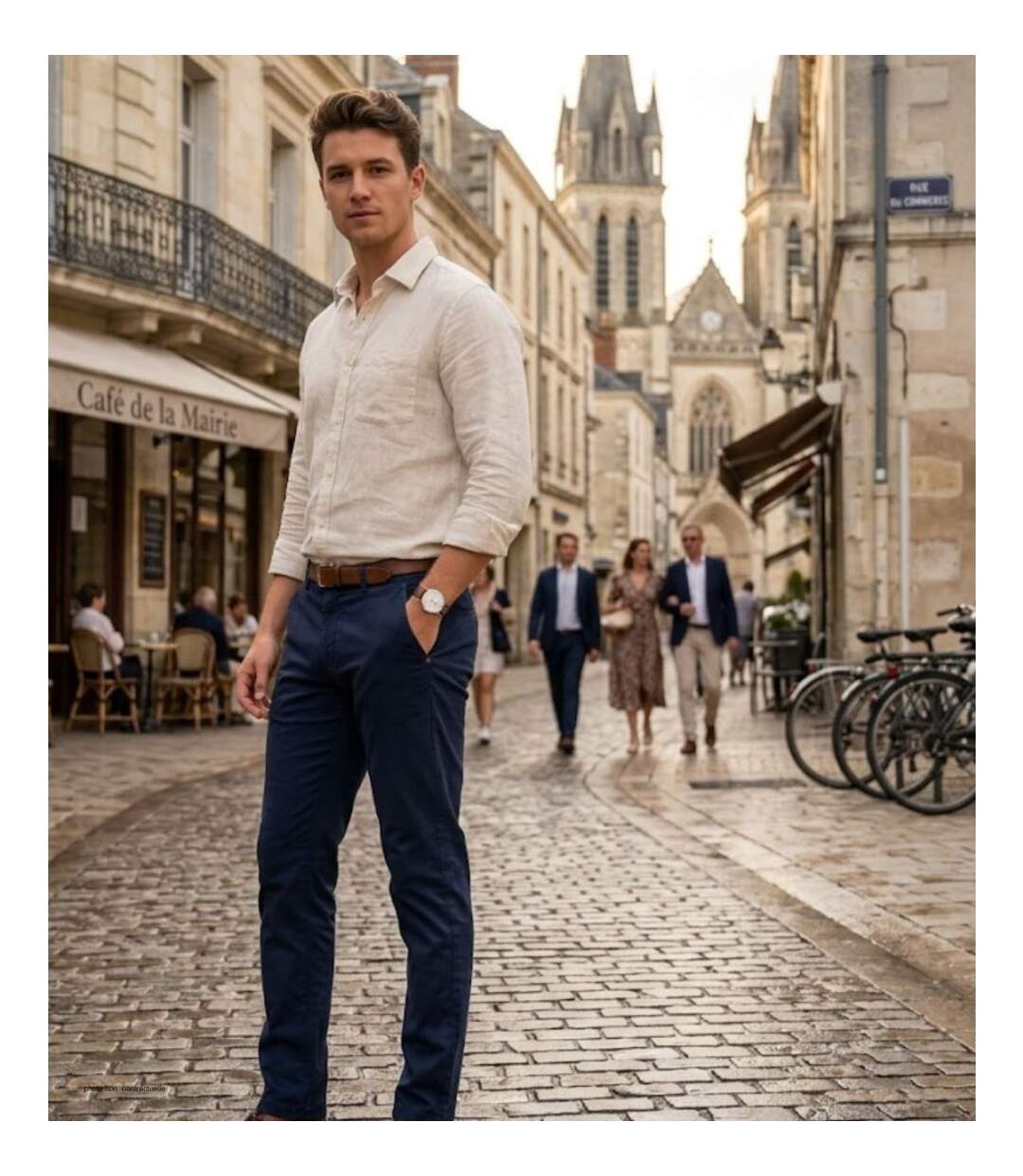 Pantalon coupe chino CHALLENGER PANT2002A en coton stretch : le confort stretch au style impeccable-5