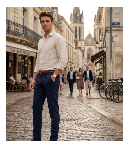 Pantalon coupe chino CHALLENGER PANT2002A en coton stretch : le confort stretch au style impeccable