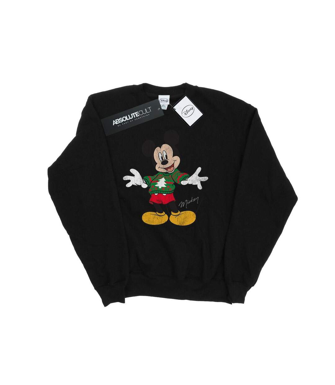 Disney - Sweat MICKEY MOUSE CHRISTMAS JUMPER - Femme (Noir) - UTBI9100-1