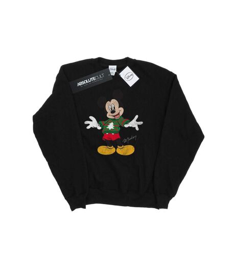 Disney - Sweat MICKEY MOUSE CHRISTMAS JUMPER - Femme (Noir) - UTBI9100