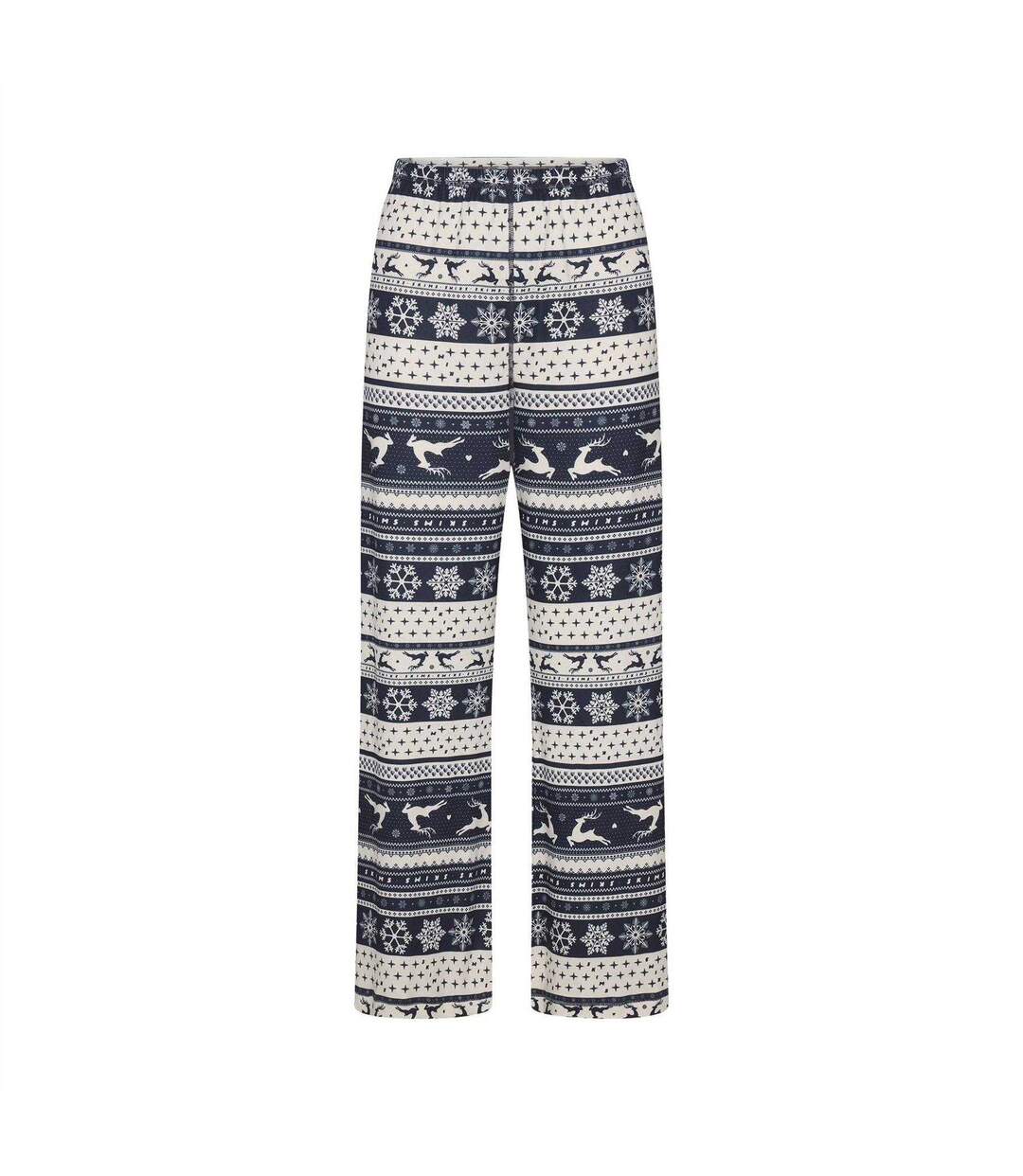 Bas De Pyjama Motif/style Renne Femme Bleu Marine Skims-2