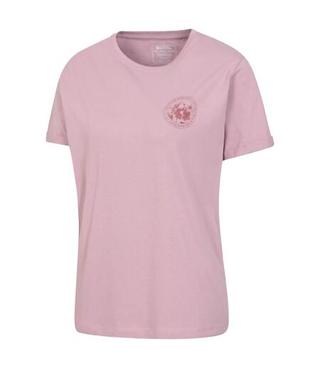 T-shirt explore the outdoors femme lilas Mountain Warehouse